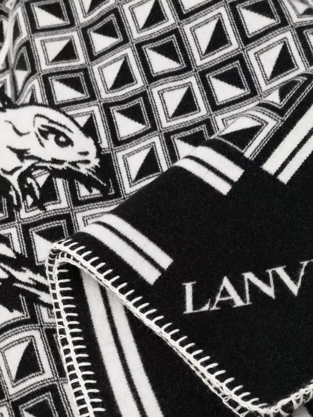 Affordable Lanvin x FUTURE eagle-motif throw blanket Men 0114