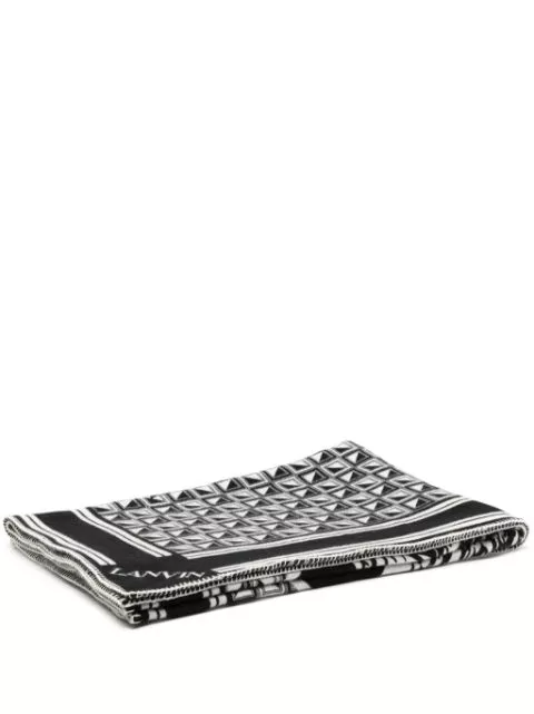 Lanvin x FUTURE eagle-motif throw blanket Men 0113