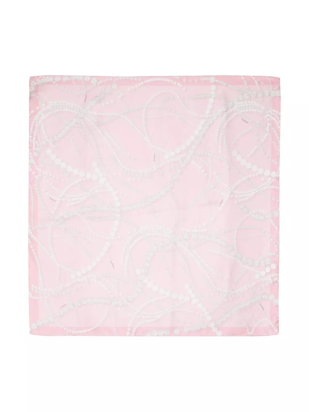 Lanvin pearls-print silk scarf Women 0113