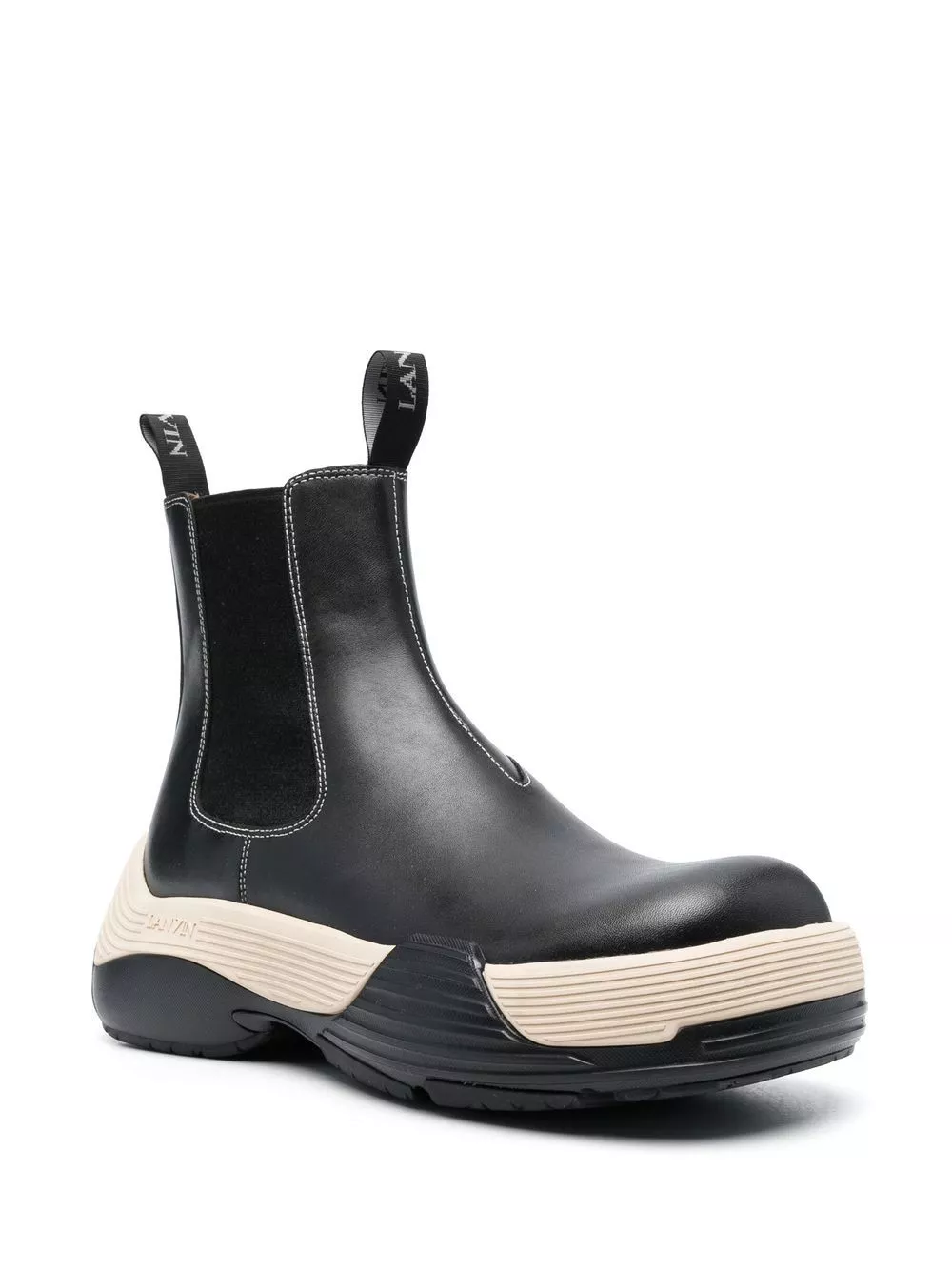 Affordable Lanvin Flash-X leather Chelsea boots Men 0116