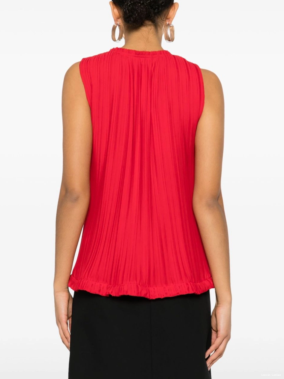 Affordable crepe Lanvin pleated blouse chine de Women 0313