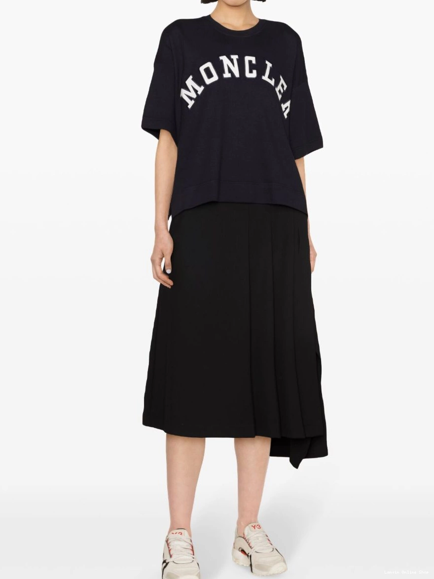 Affordable T-shirt Women Lanvin cotton logo-patches 0309