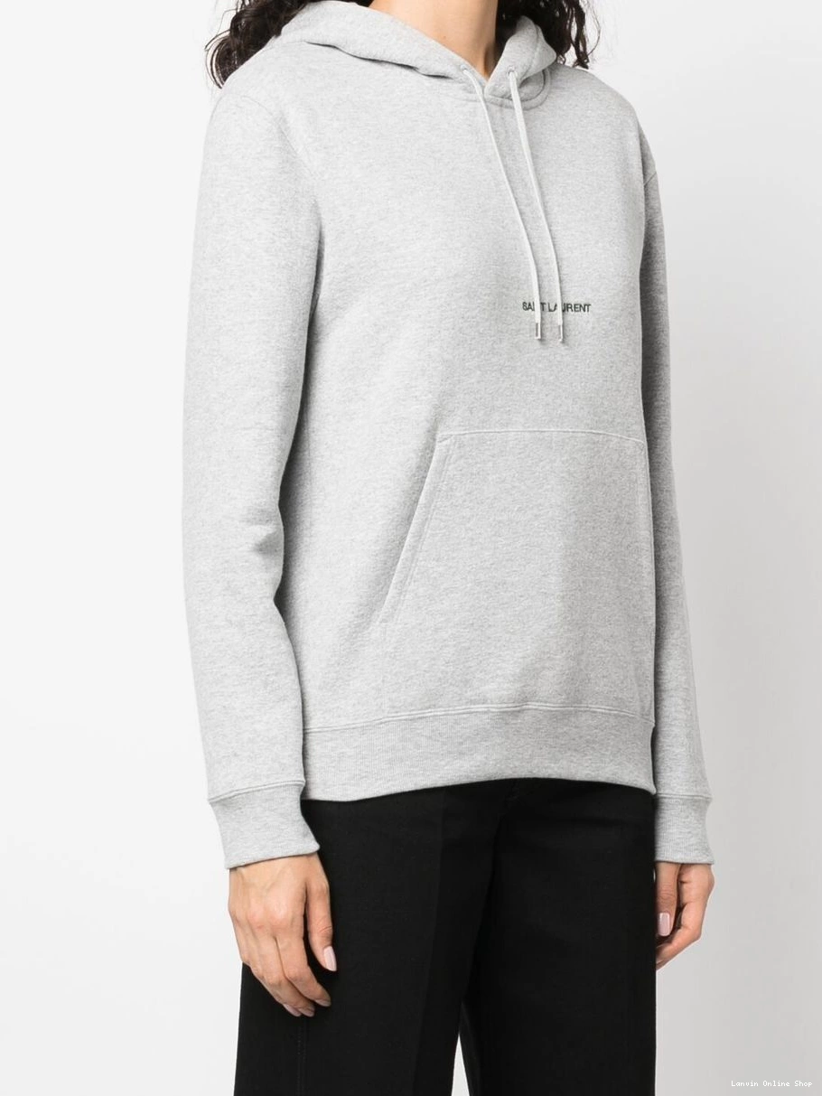 Affordable hoodie long-sleeve Lanvin embroidered-logo Women 0313